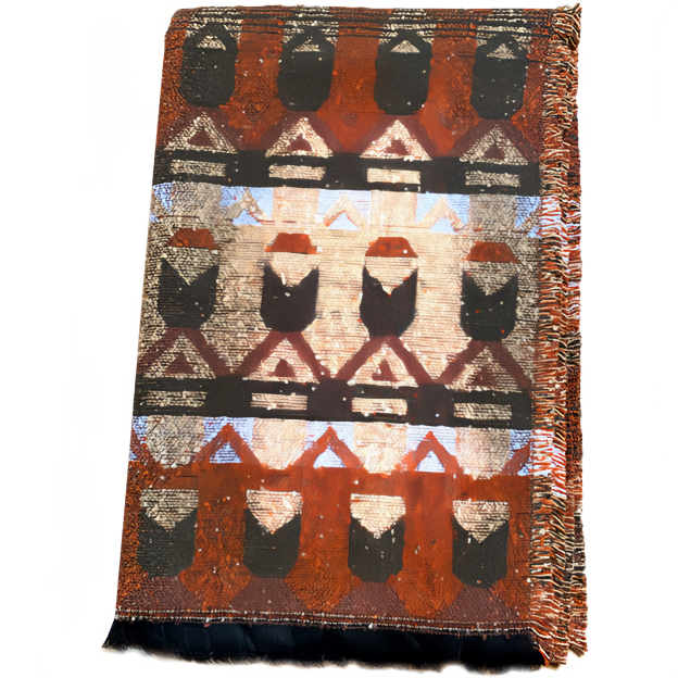 Estilo Europeo Y Americano, Capa De Chal Y Bufanda Con Estampado De Bosque Para Mujeres- EclatDoré