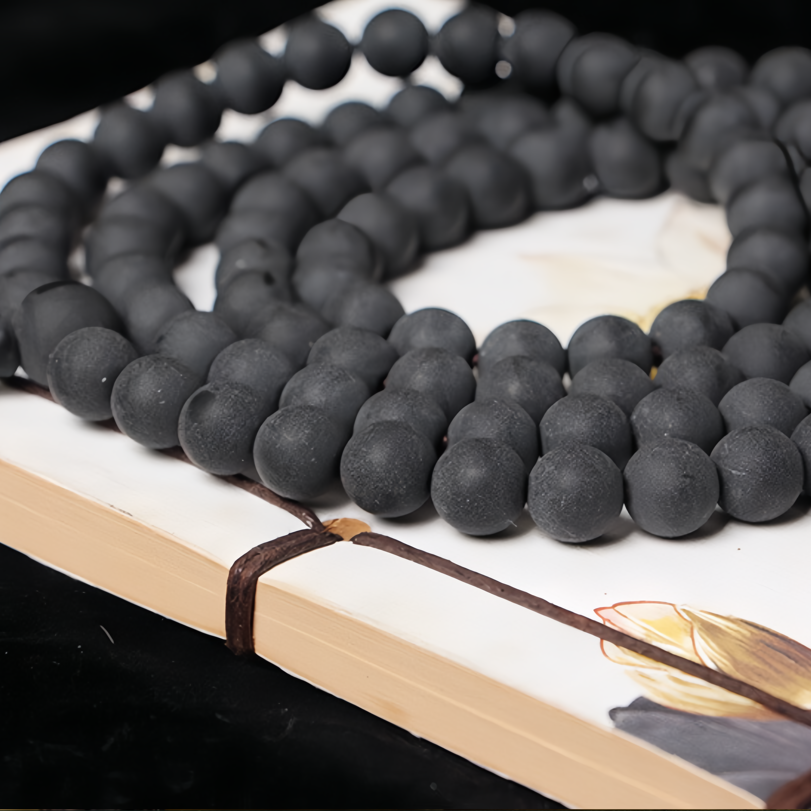 Sacred Buddhist Healing Power: 108 Beads Bodhi Seed Mala Bracelet with Natural Amber for Enhanced Spirituality and Wellness- EclatDoré