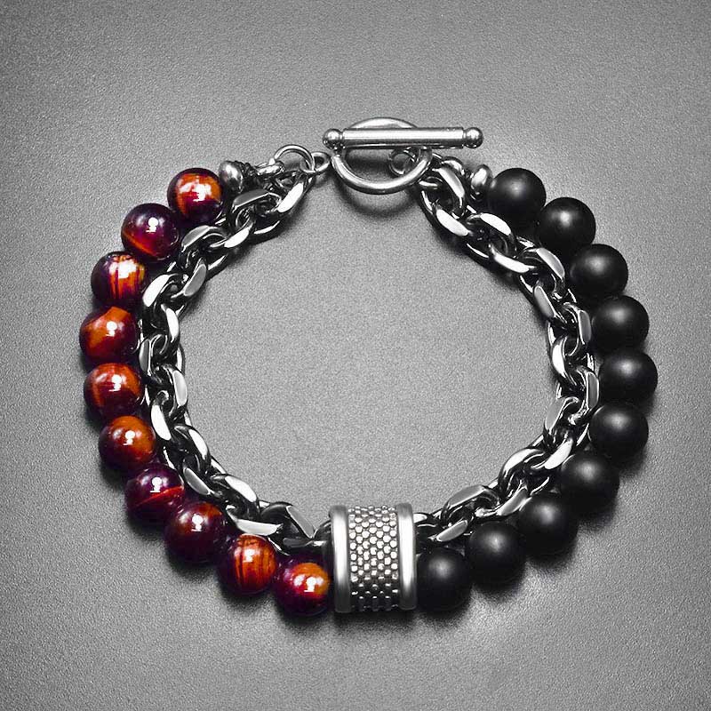  Natural Tiger Eye Lazurite Protection Bracelet- EclatDoré