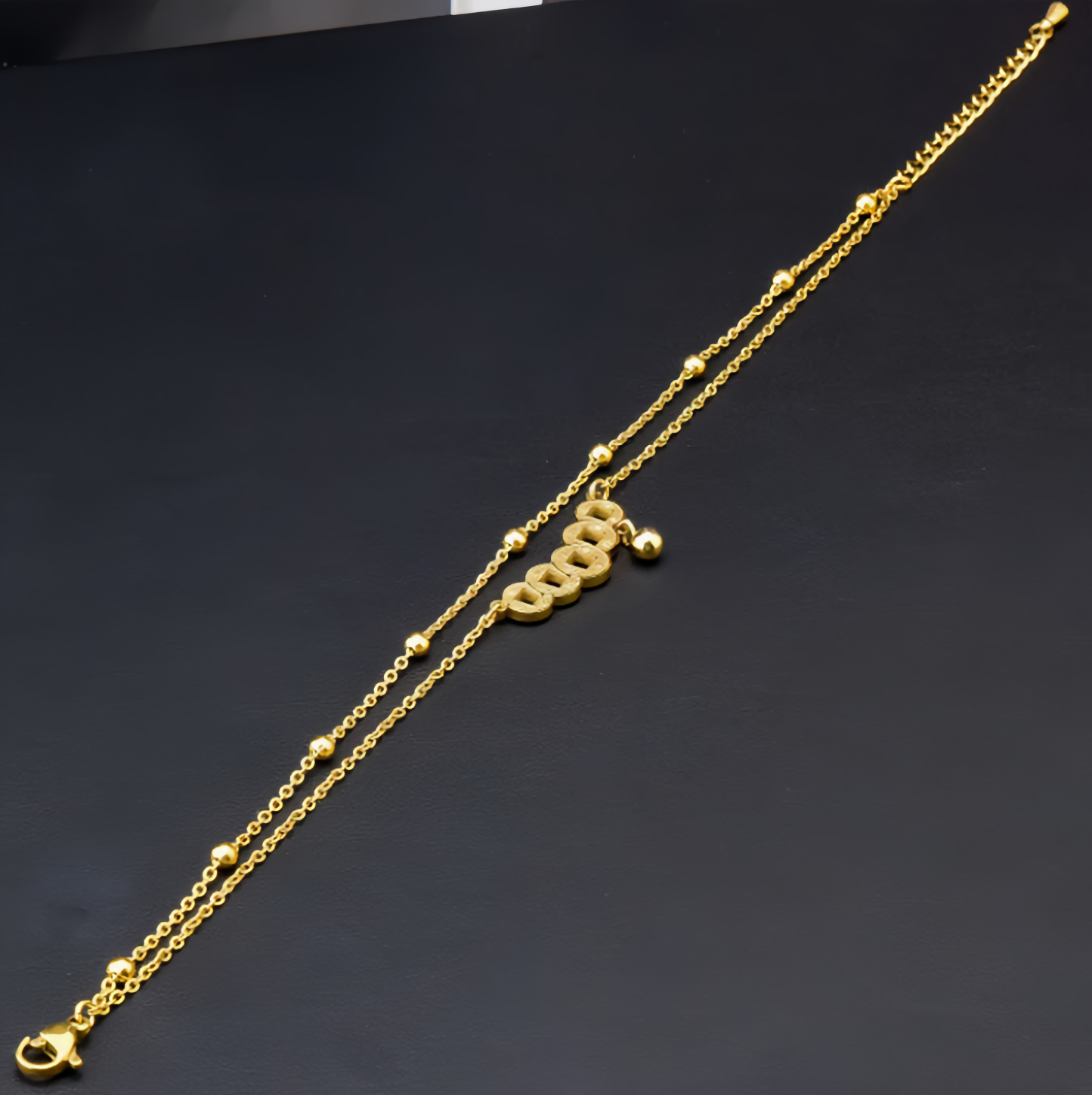 Double Layer Vintage Copper Coin Anklet for Women - Adjustable Lucky Wealth Anklet Chain- EclatDoré