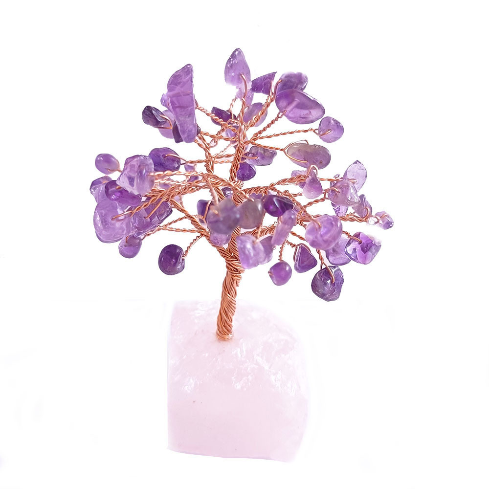 Rainbow Natural Crystal Tree of Life Fortune Decoration- EclatDoré