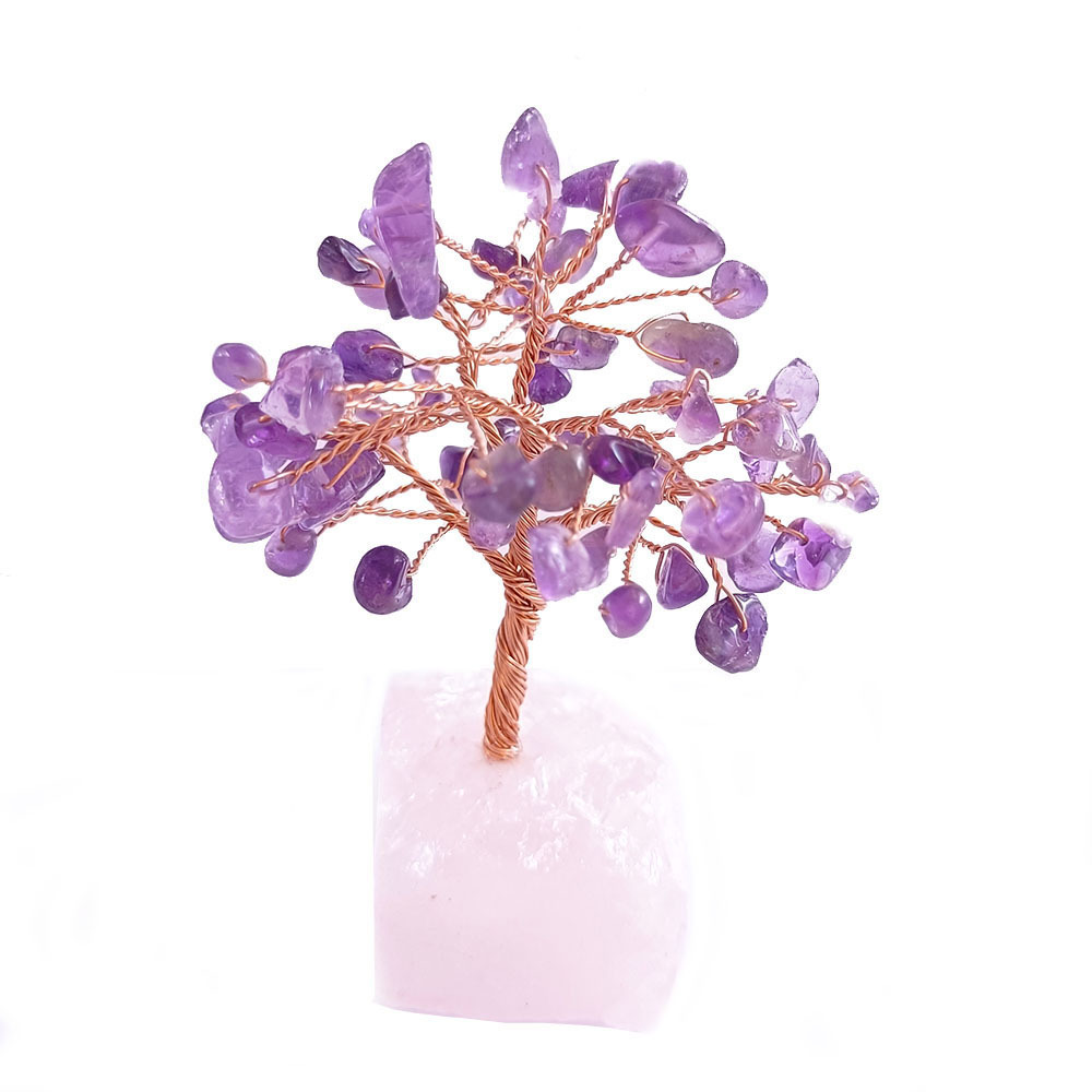 Rainbow Natural Crystal Tree of Life Fortune Decoration- EclatDoré