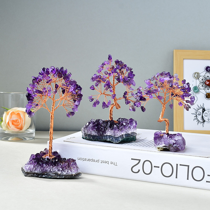 Calming the Mind - Amethyst Feng Shui Tree- EclatDoré