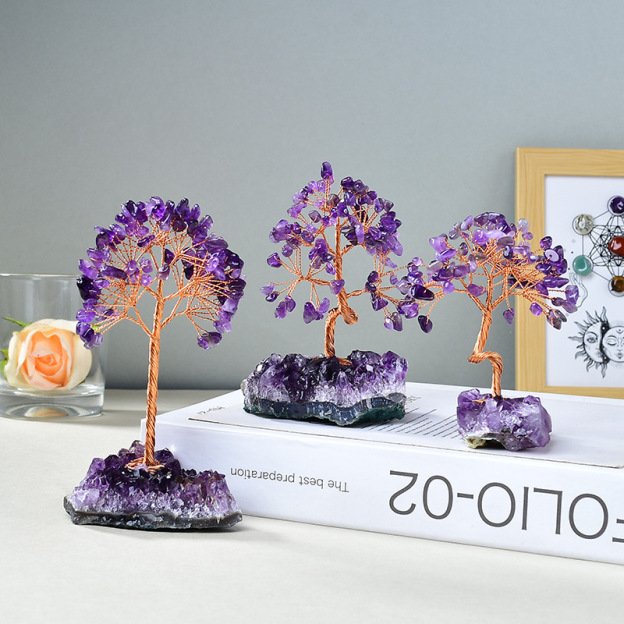 Calming the Mind - Amethyst Feng Shui Tree- EclatDoré