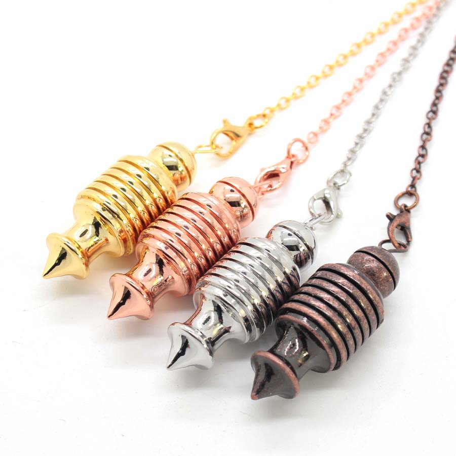 Metal cone detachable pendulum pendant| Reiki healing meditation yoga energy balance- EclatDoré