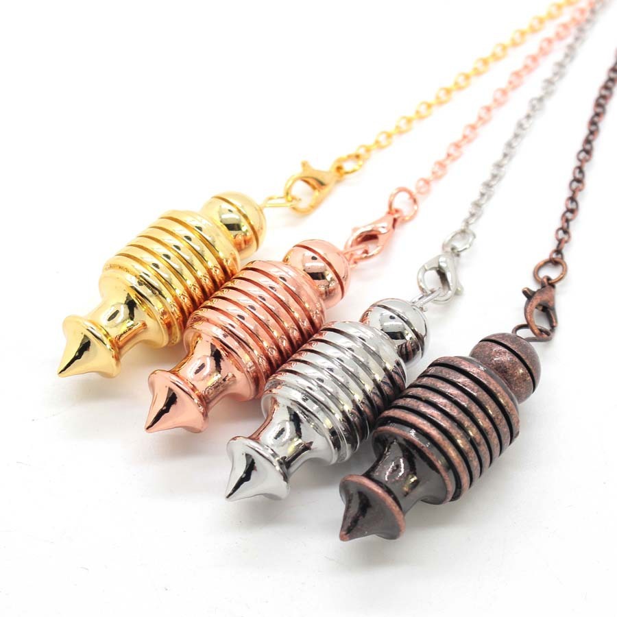 Metal cone detachable pendulum pendant| Reiki healing meditation yoga energy balance- EclatDoré