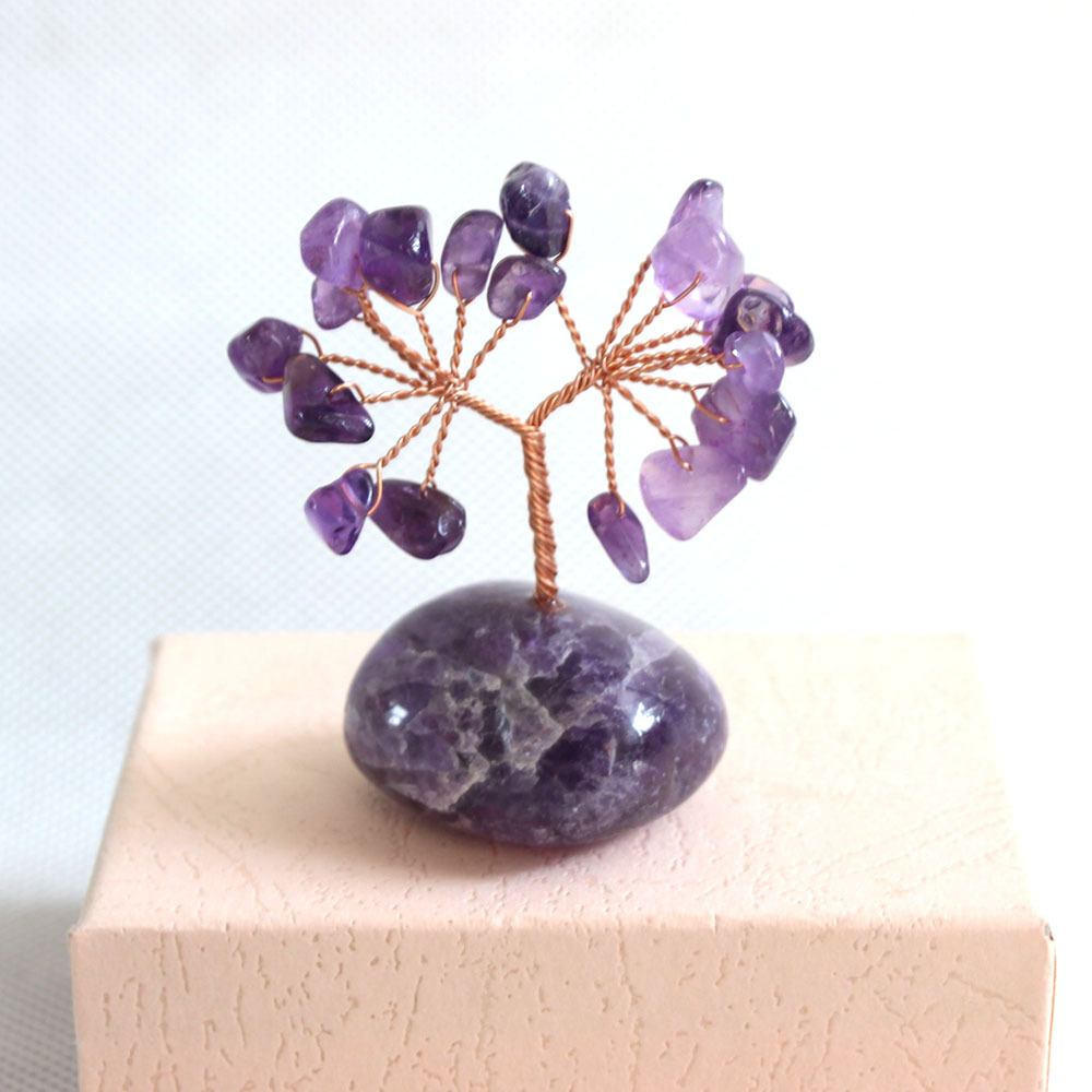 Rainbow Natural Crystal Tree of Life Fortune Decoration- EclatDoré