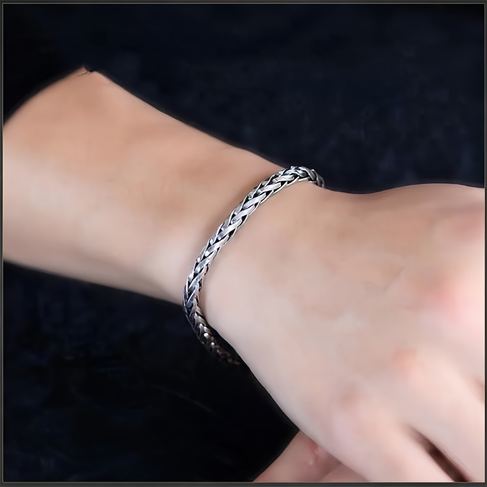 Vintage Dragon Keel Braided Twisted Design Wealth Buckle Bracelet