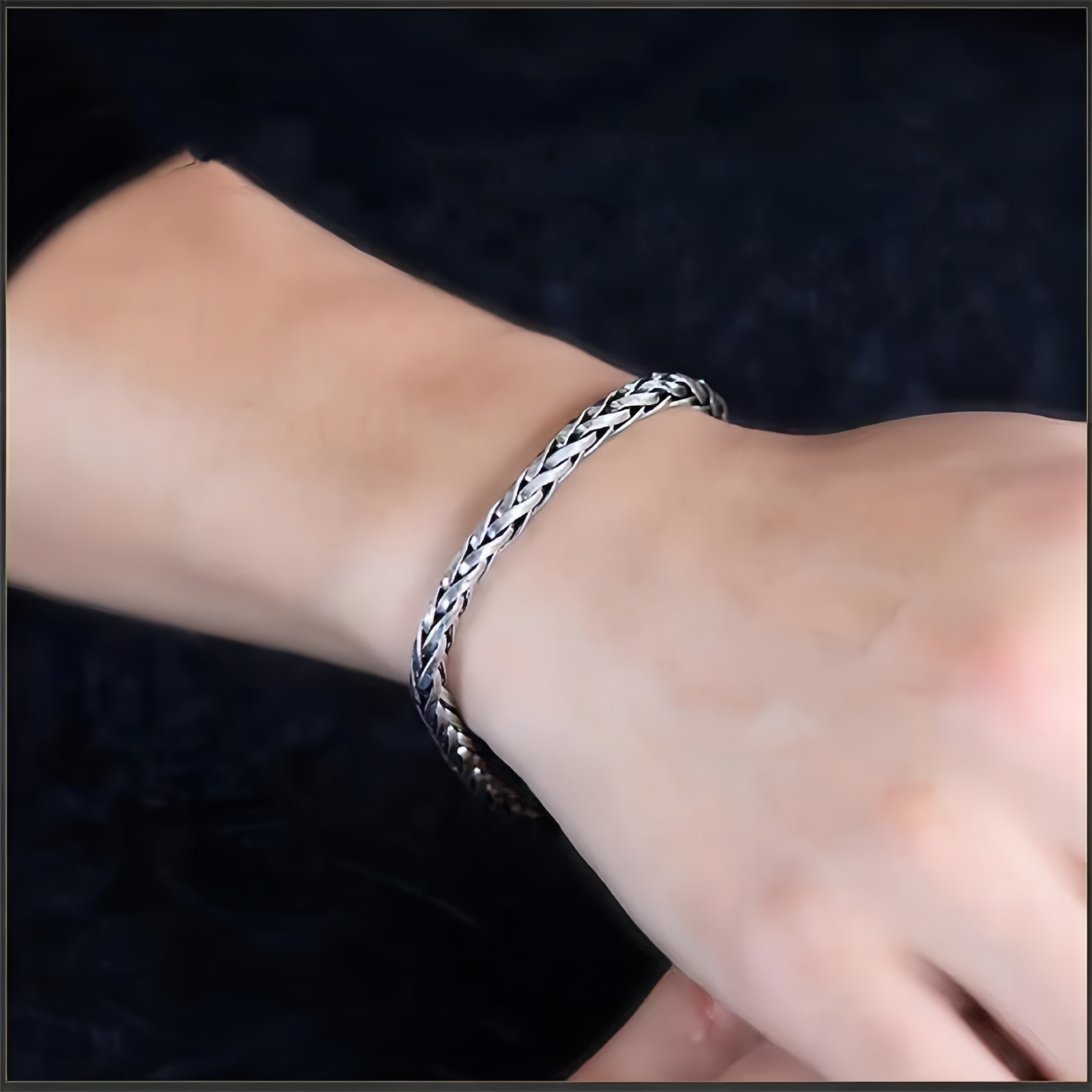 Vintage Dragon Keel Braided Twisted Design Wealth Buckle Bracelet