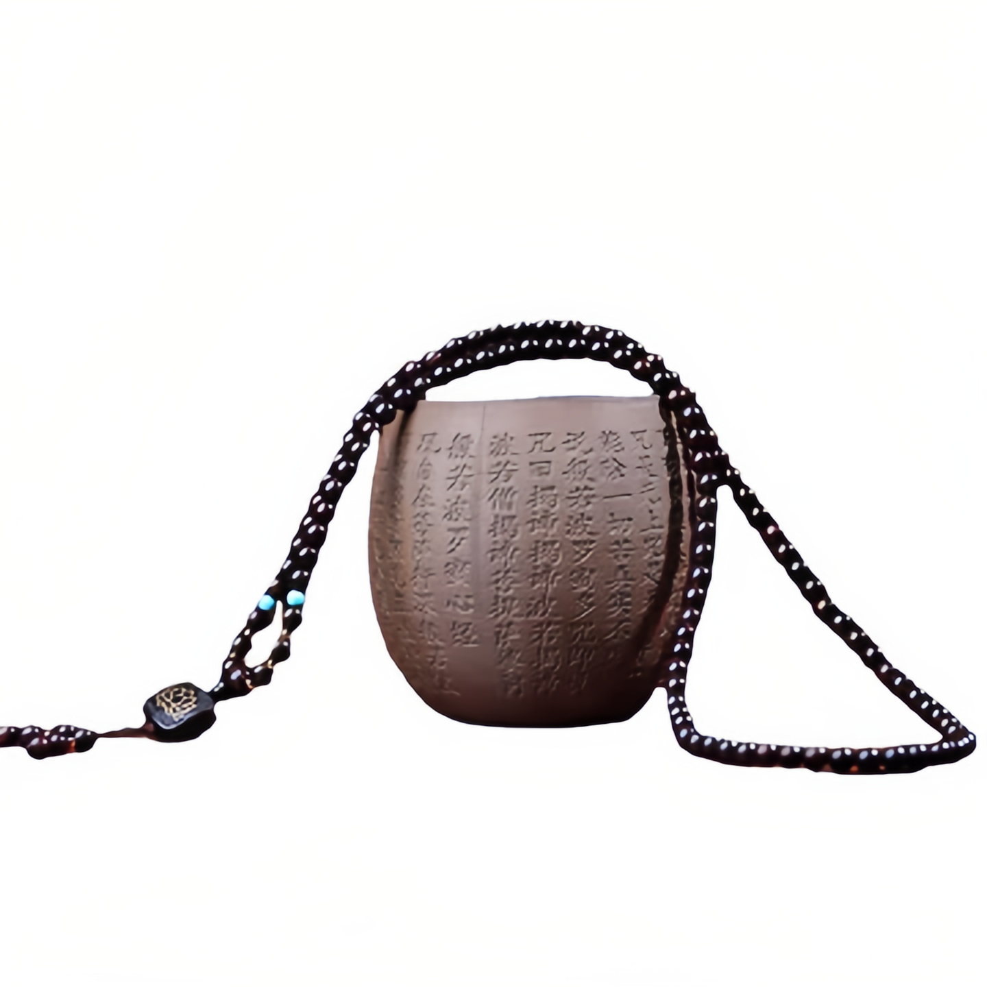 108 Mala Beads Tibetan Small Leaf Red Sandalwood Lotus Balance Bracelet- EclatDoré