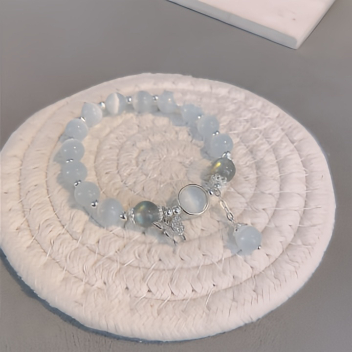 Buddha Stone "Brings Good Luck and Inner Peace" Cat's Eye Butterfly Bracelet