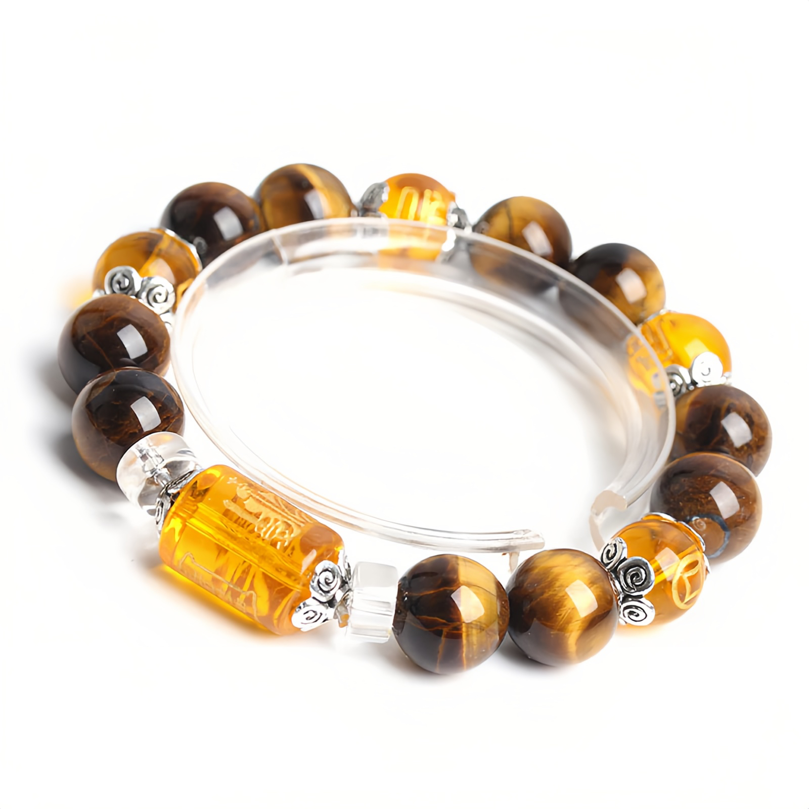 Tiger Eye Bead Fortune Prosperity Bracelet