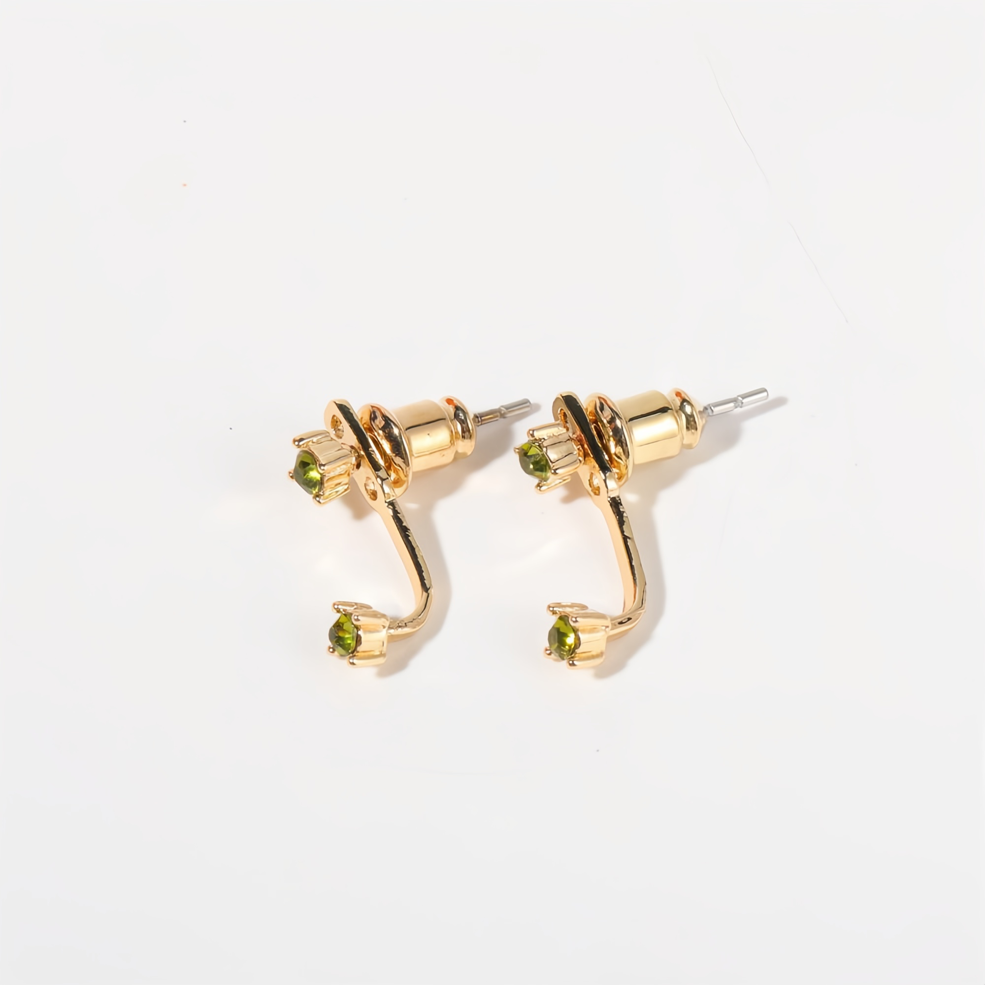 Zodiac Birthstone Earrings - Custom Engraved Gemstone Studs with 12 Month Birthstone Options | Personalized Jewelry for Women- EclatDoré