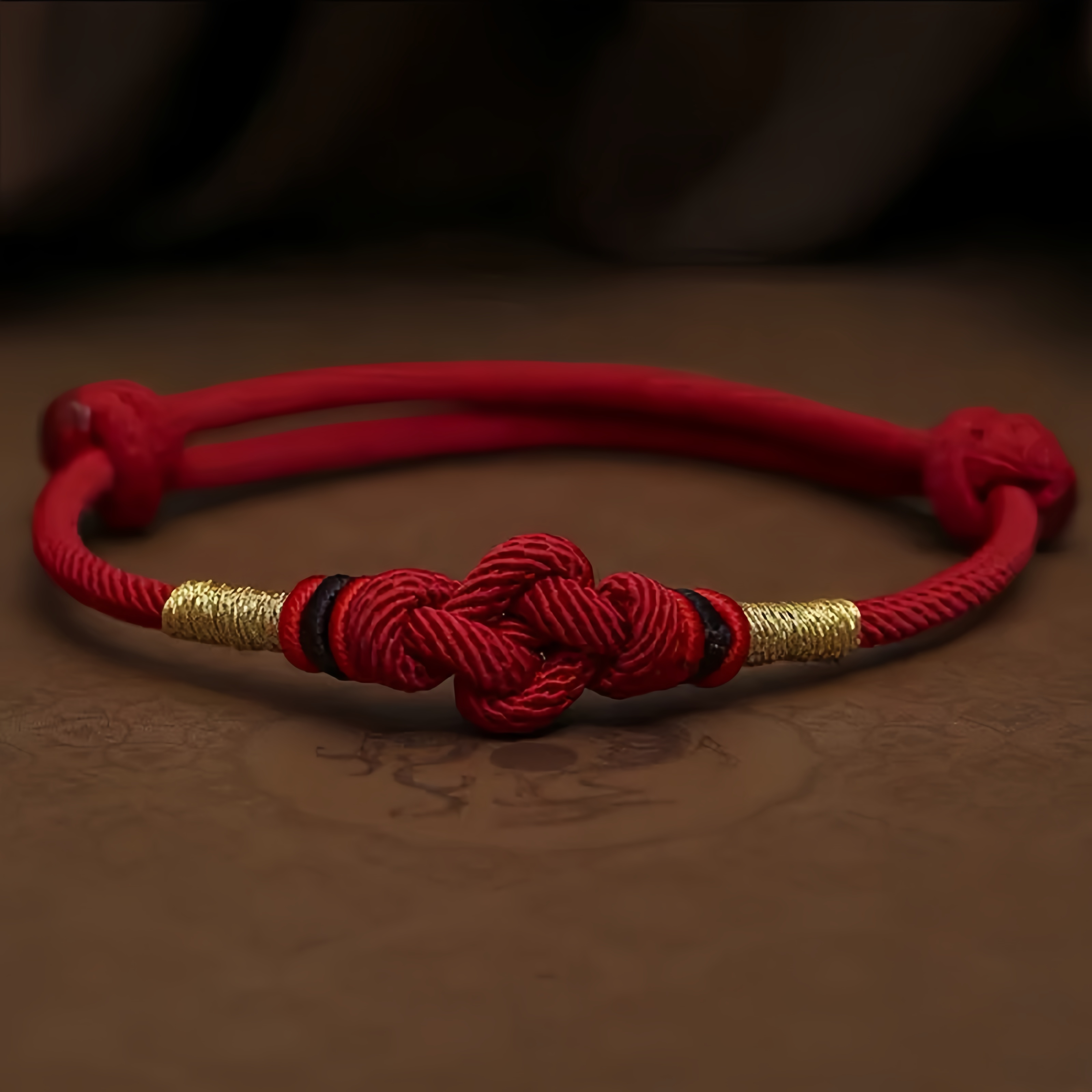 2025 Red String Jade Luck Fortune Knot Braided Couple Bracelet- EclatDoré