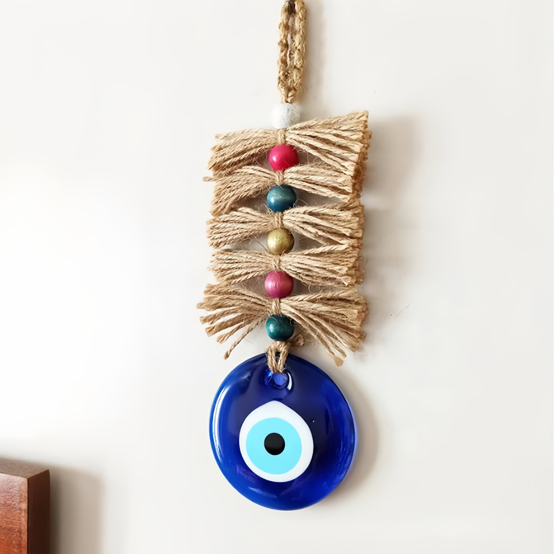 Evil Eye Blue Glass Pendant |   Perfect for Car, Home Wall Decoration Gift- EclatDoré