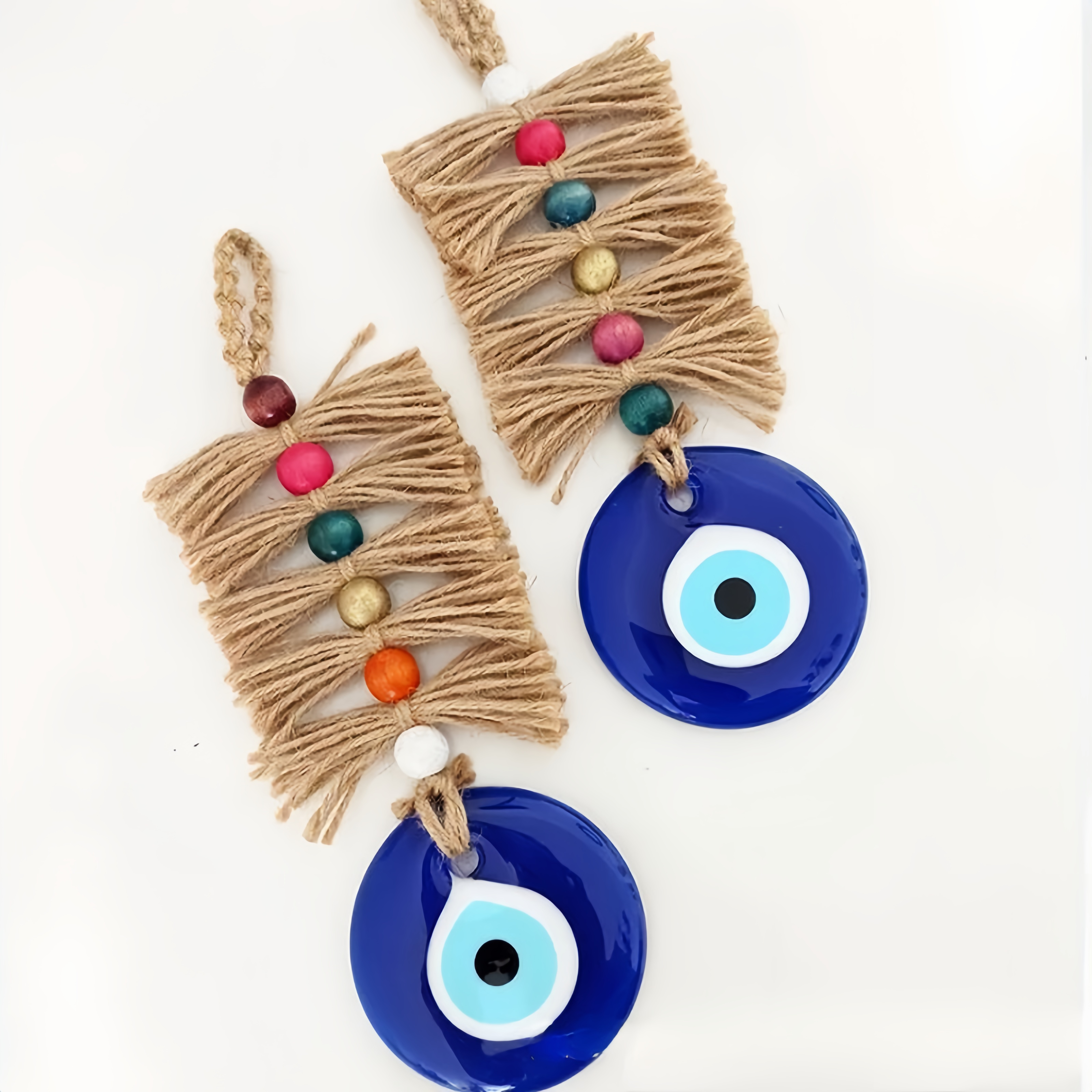 Evil Eye Blue Glass Pendant |   Perfect for Car, Home Wall Decoration Gift
