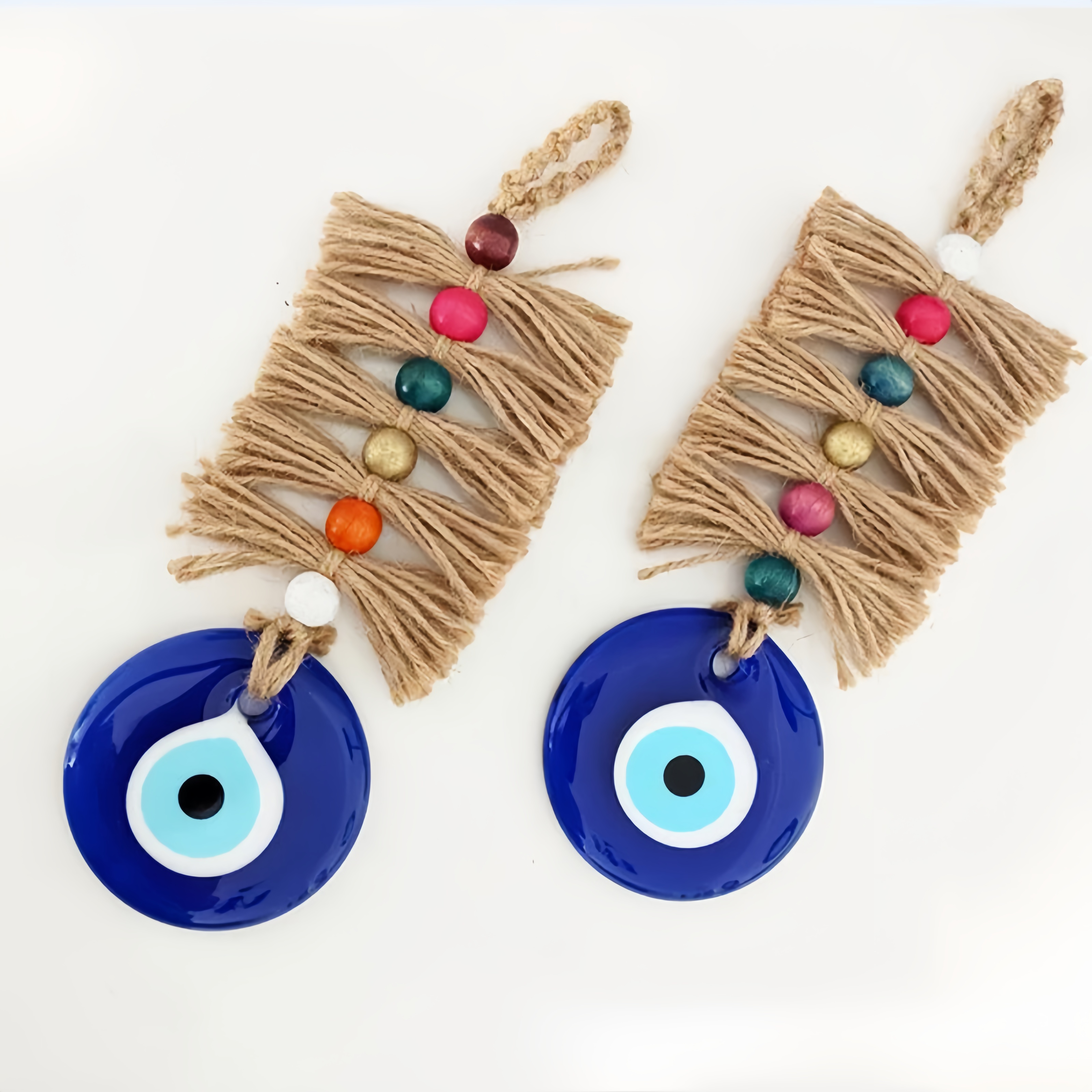 Evil Eye Blue Glass Pendant |   Perfect for Car, Home Wall Decoration Gift