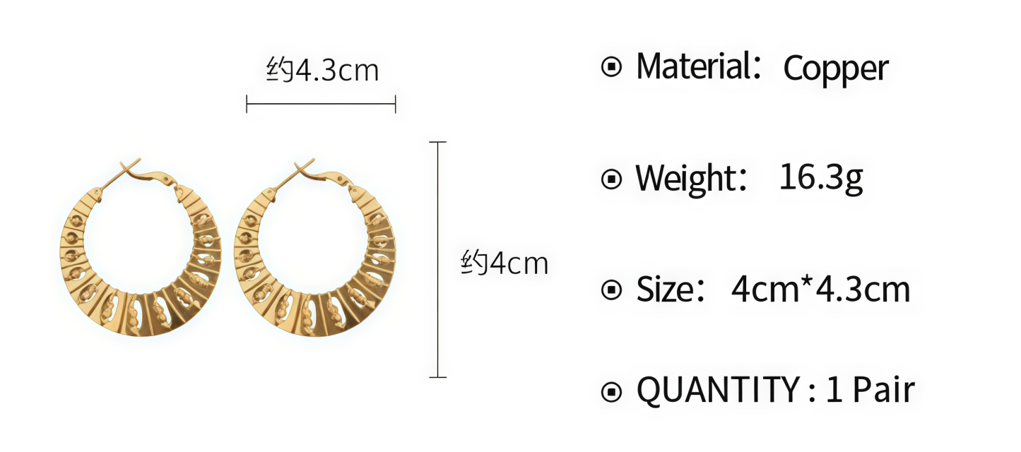 Gilded Twist Hoops- Where Nature Meets Glamour