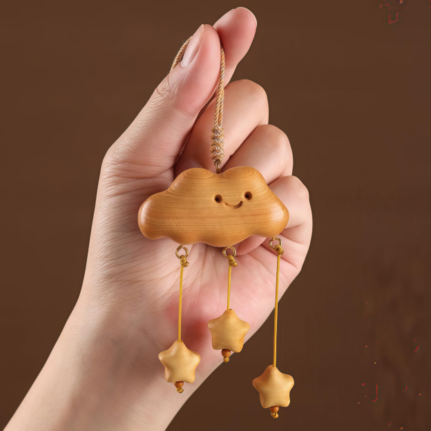 Juniper Cloud Car Hanging Charm| Rearview Mirror Safety Pendant|
