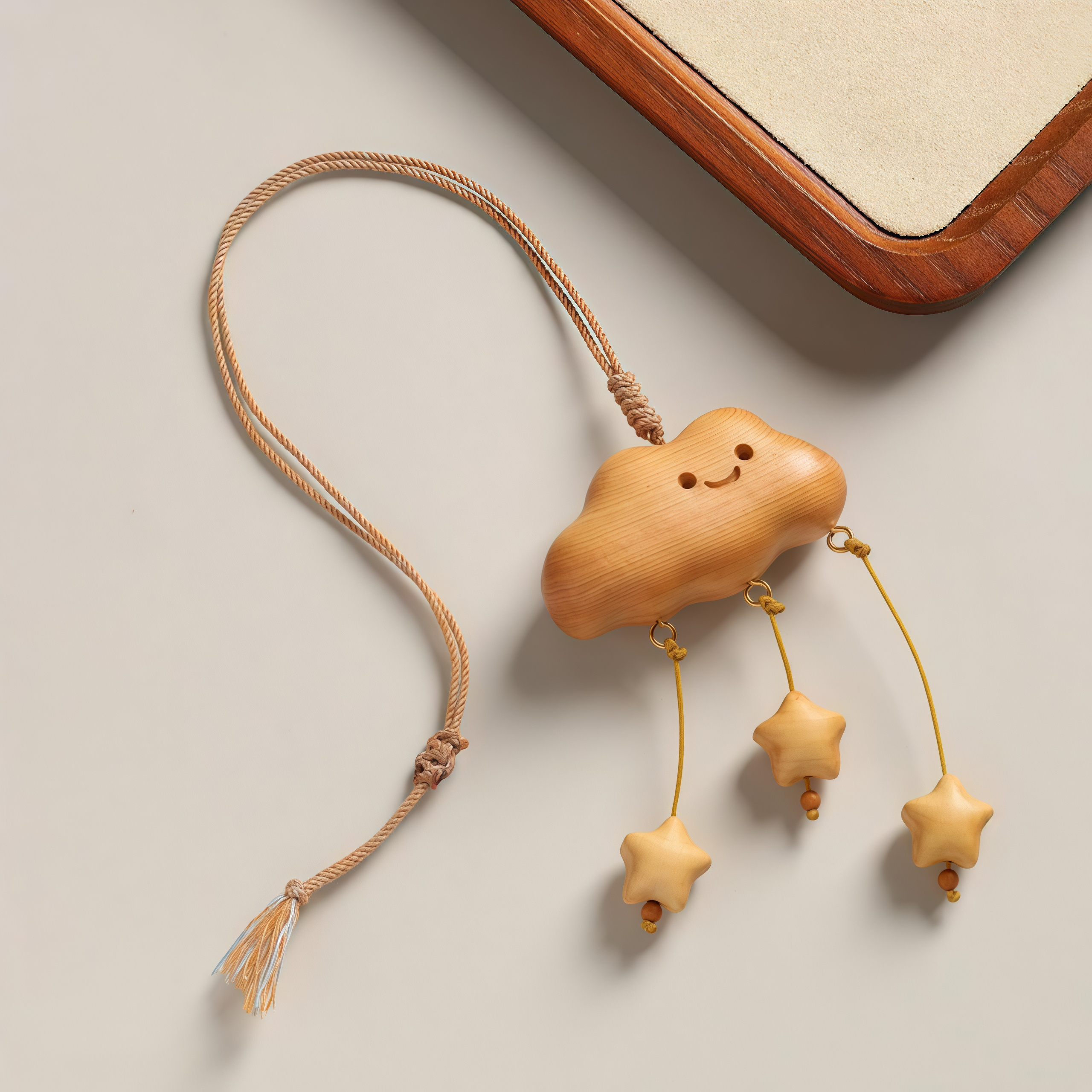 Juniper Cloud Car Hanging Charm| Rearview Mirror Safety Pendant|