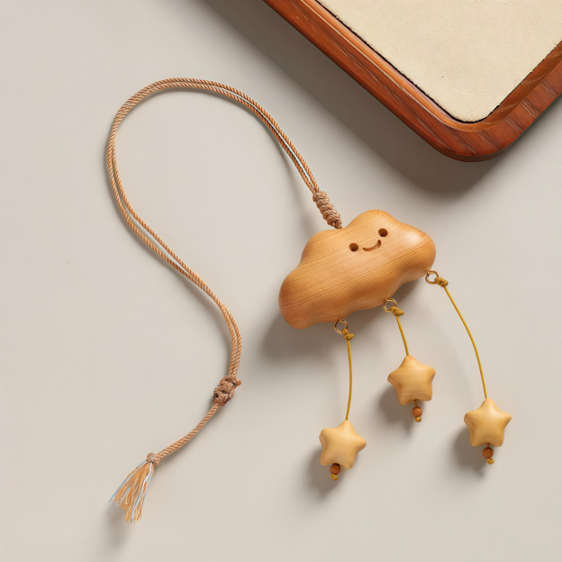 Juniper Cloud Car Hanging Charm| Rearview Mirror Safety Pendant|