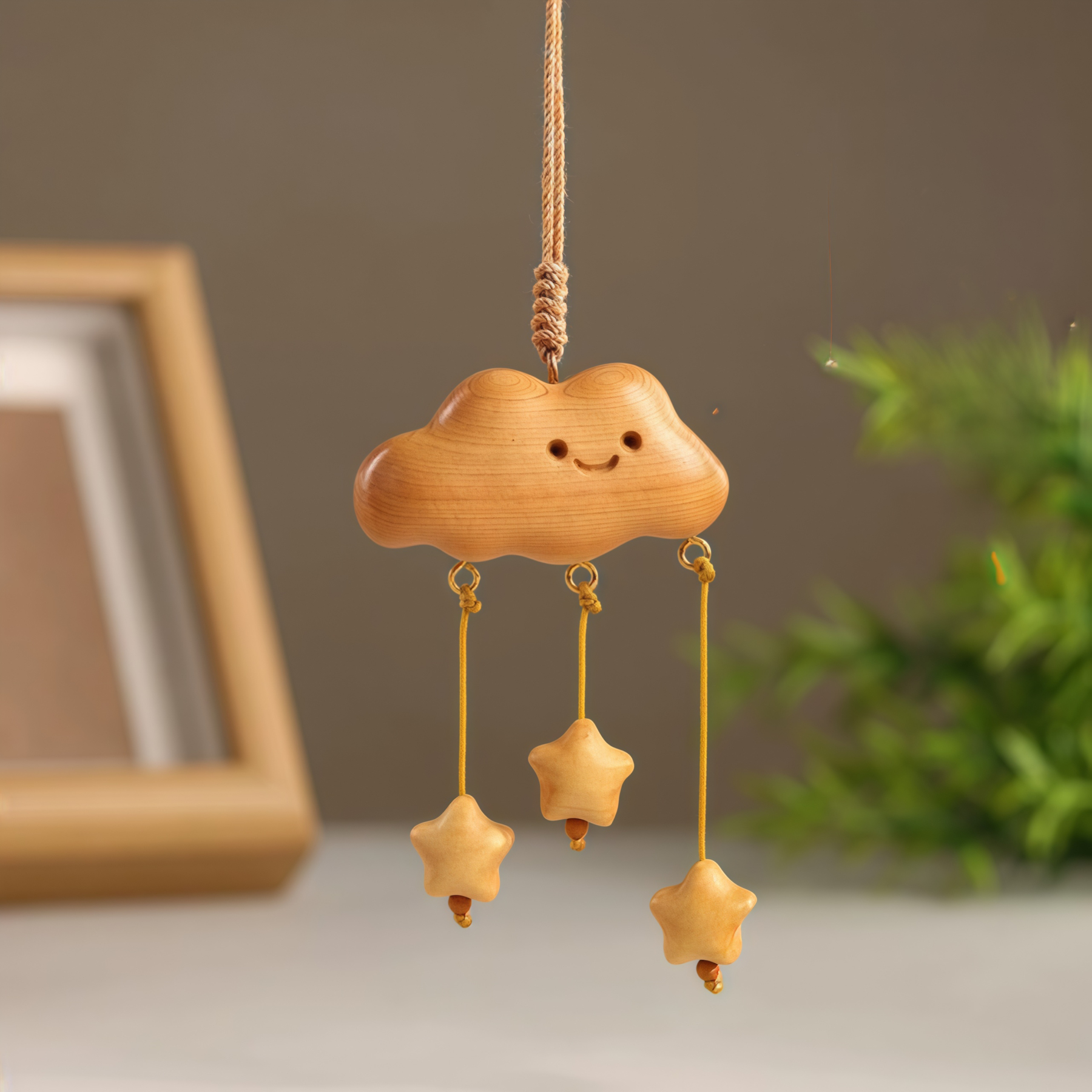 Juniper Cloud Car Hanging Charm| Rearview Mirror Safety Pendant|
