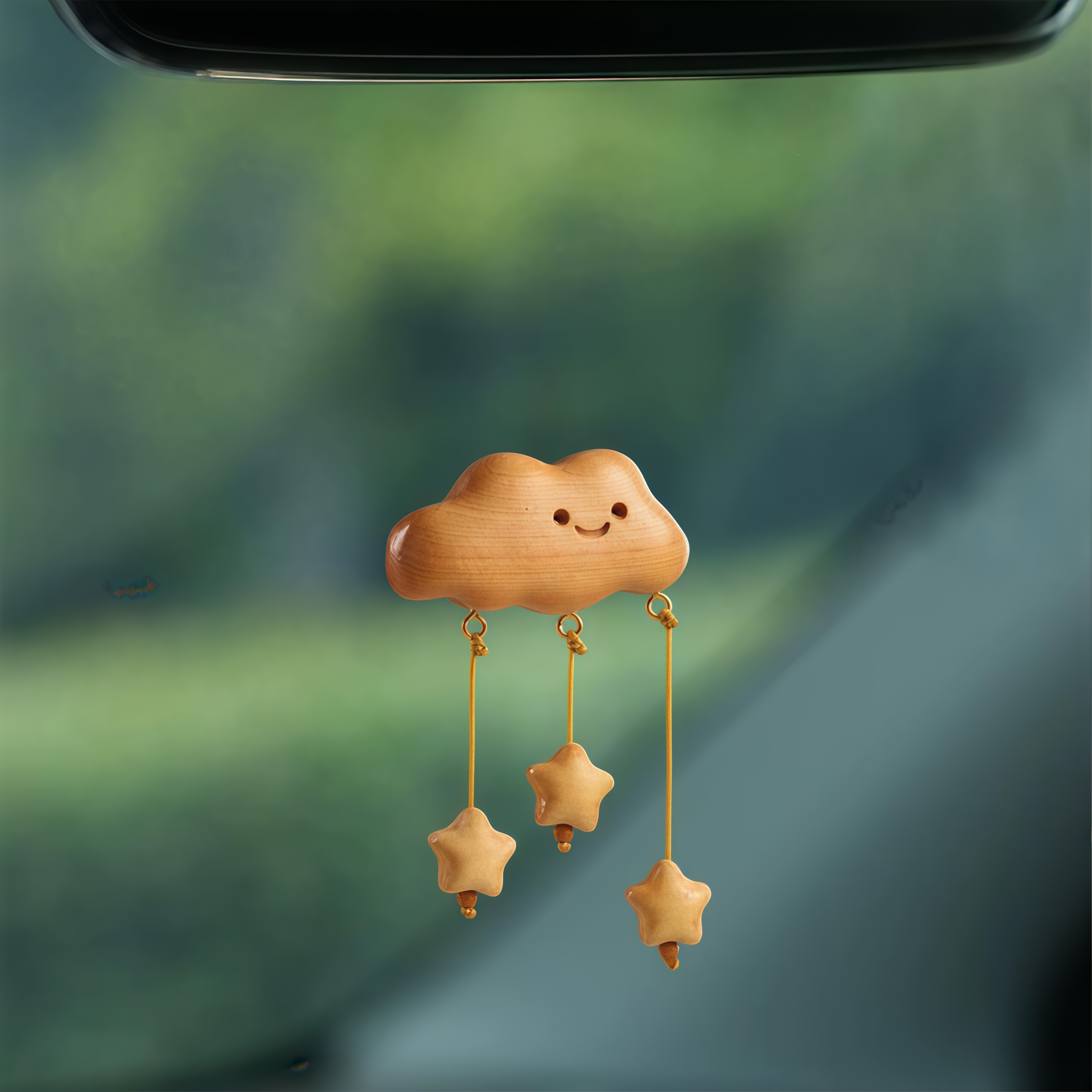 Juniper Cloud Car Hanging Charm| Rearview Mirror Safety Pendant|