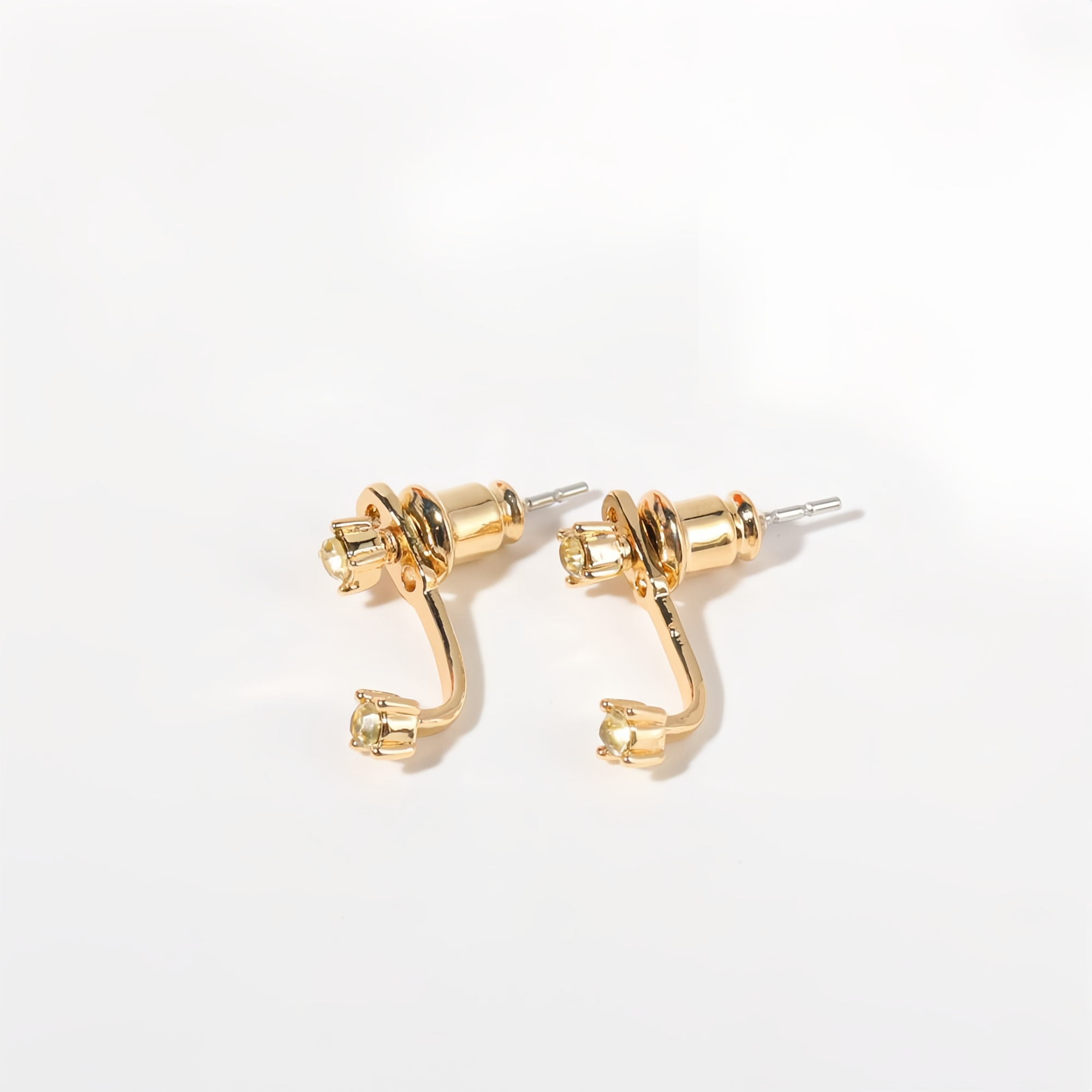 Zodiac Birthstone Earrings - Custom Engraved Gemstone Studs with 12 Month Birthstone Options | Personalized Jewelry for Women- EclatDoré