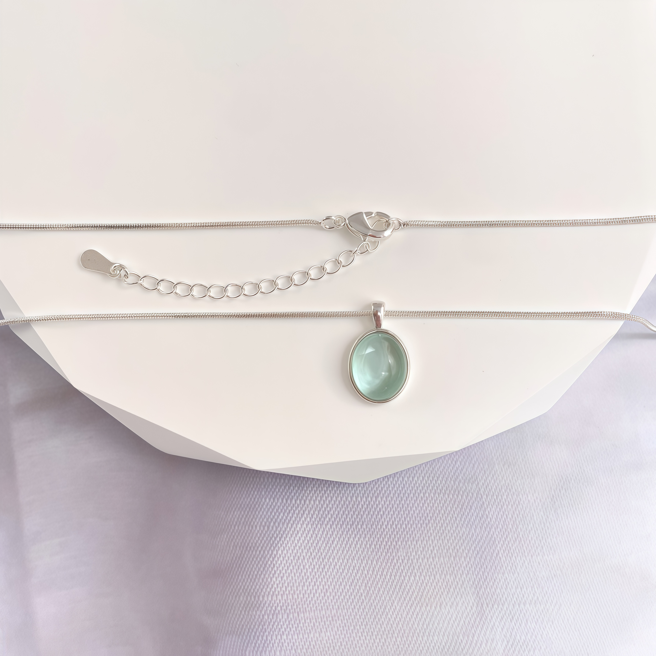 Natural White Jade Pendant Necklace | Healing Gifts for Women in 2025