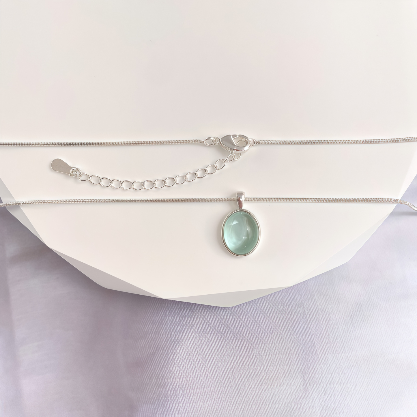Natural White Jade Pendant Necklace | Healing Gifts for Women in 2025