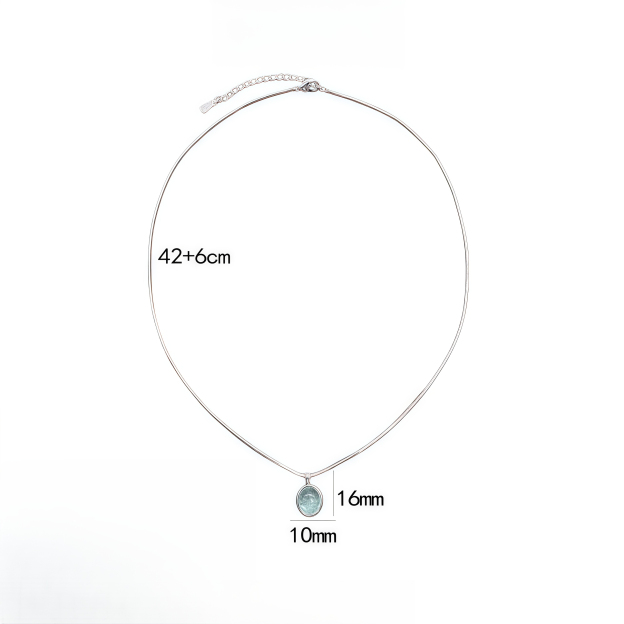 Natural White Jade Pendant Necklace | Healing Gifts for Women in 2025