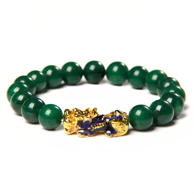 Tibetan Buddhism Jade Pixiu Fortune Bracelet