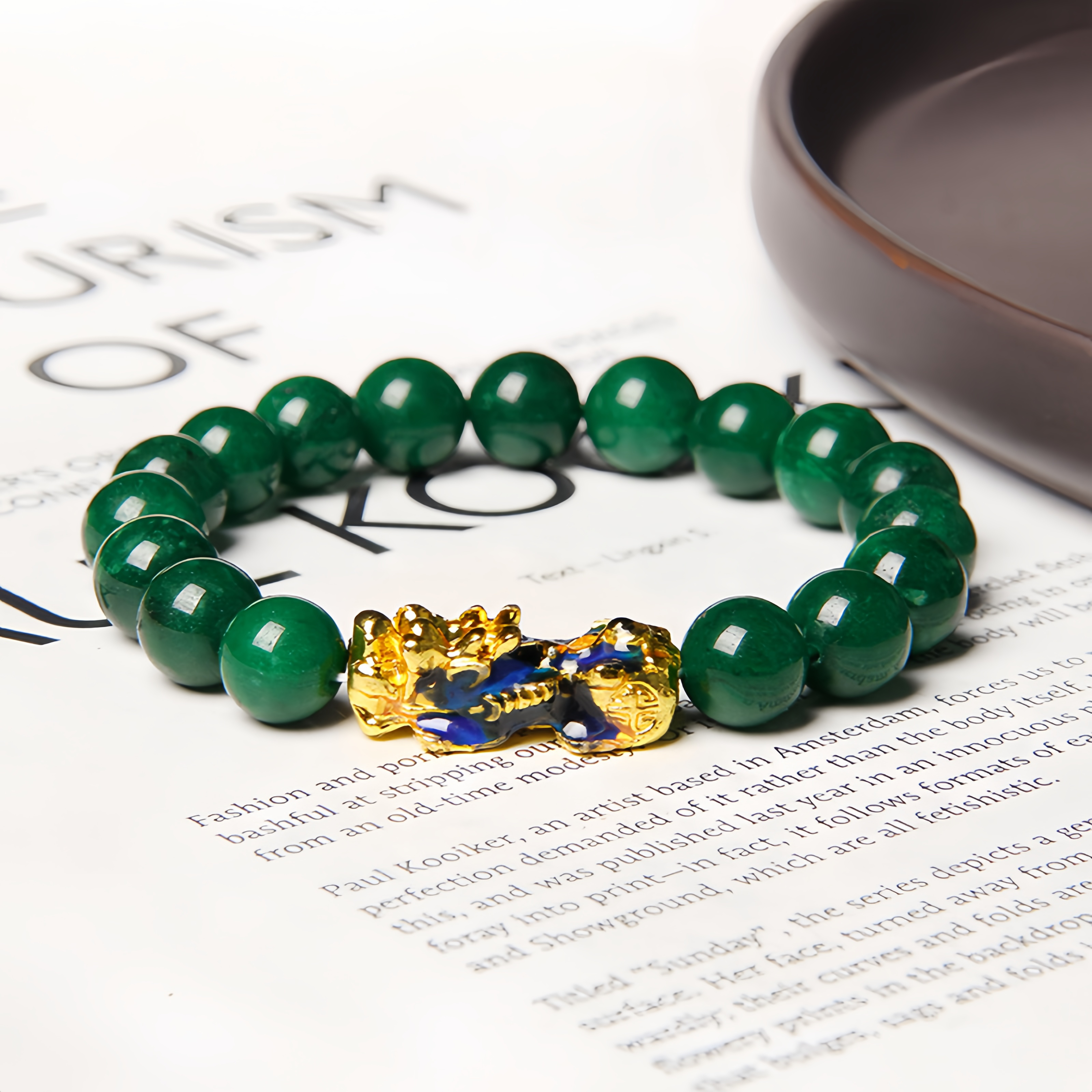Tibetan Buddhism Jade Pixiu Fortune Bracelet