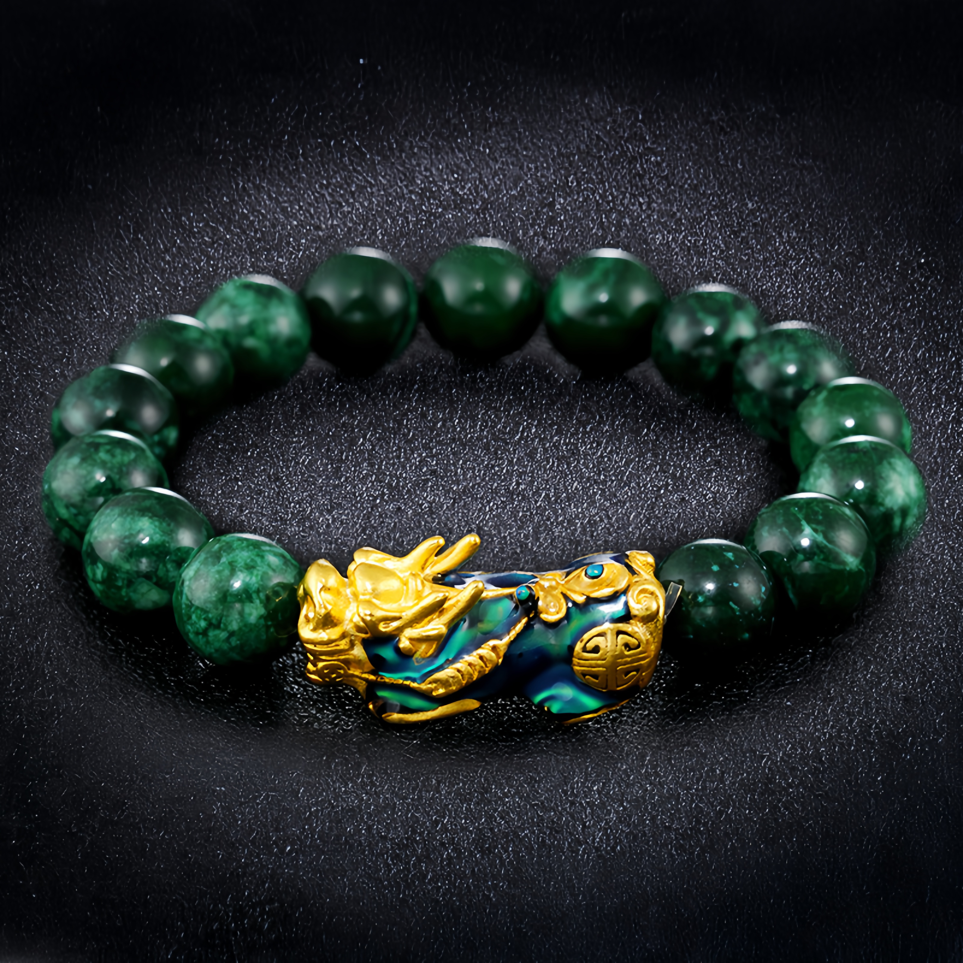 Tibetan Buddhism Jade Pixiu Fortune Bracelet