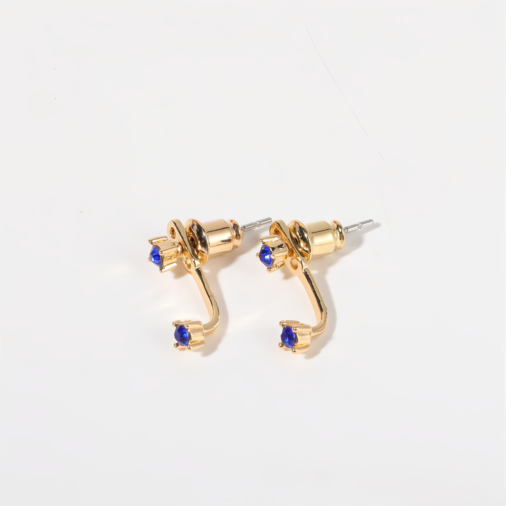 Zodiac Birthstone Earrings - Custom Engraved Gemstone Studs with 12 Month Birthstone Options | Personalized Jewelry for Women- EclatDoré