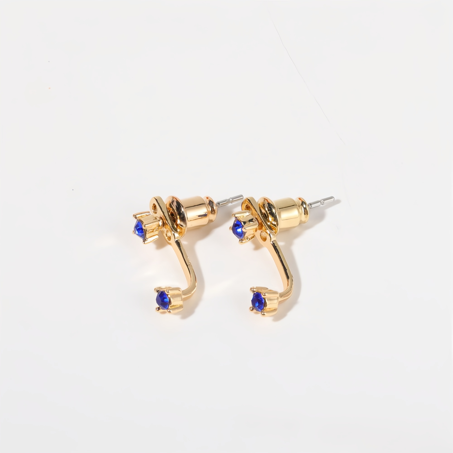 Zodiac Birthstone Earrings - Custom Engraved Gemstone Studs with 12 Month Birthstone Options | Personalized Jewelry for Women- EclatDoré