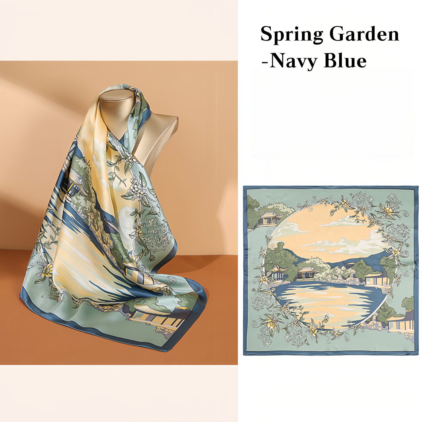 New Arrival 100% Mulberry Silk Scarf Square - Lightweight Summer Versatile Elegant Decorative Neck Scarf for Women- EclatDoré