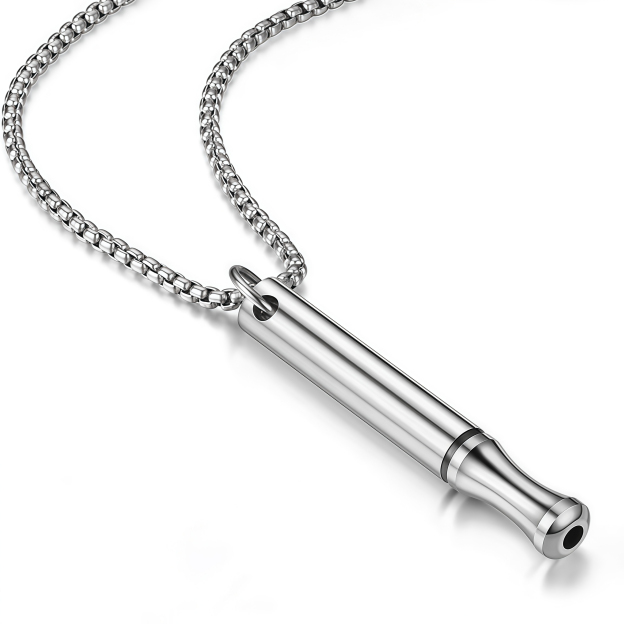 Mindfulness Stress-Relief Whistle Necklace | Meditation Breathing for Anxiety Relief- EclatDoré