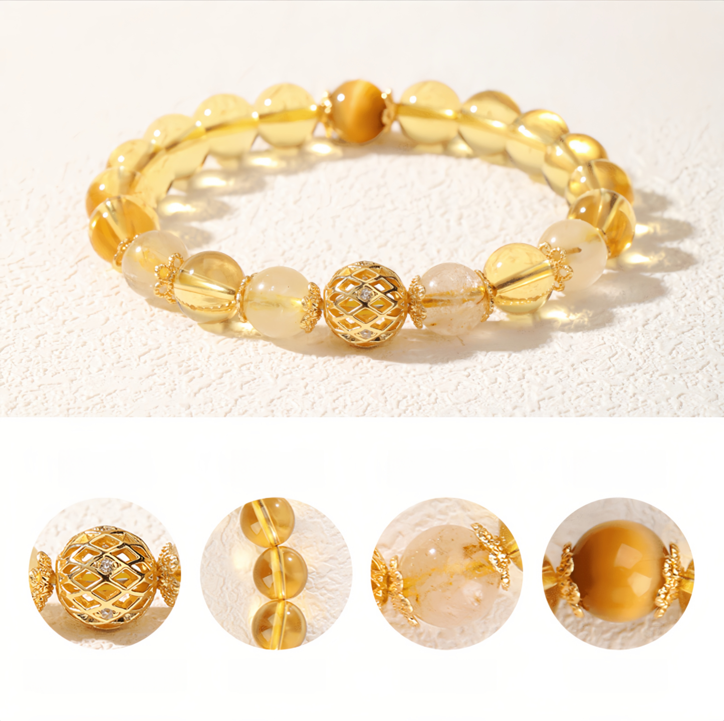 Natural Citrine Wealth Bracelet: Attract Money & Good Fortune