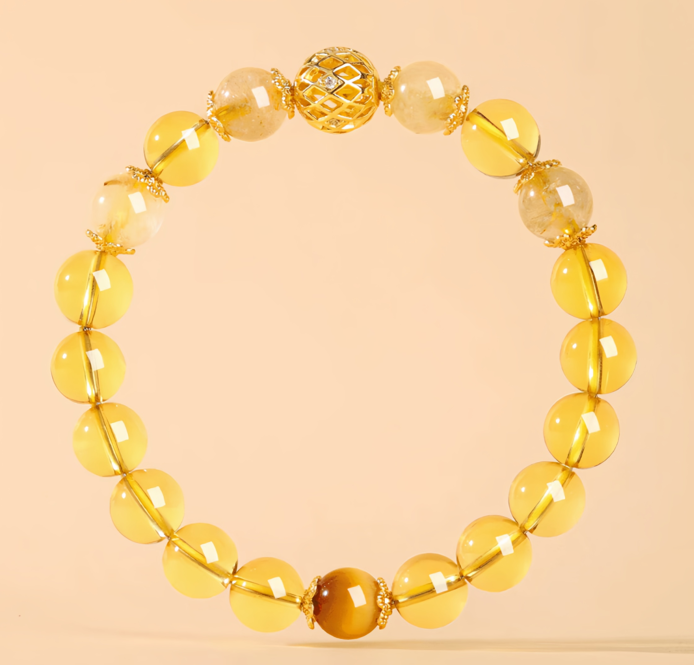 Natural Citrine Wealth Bracelet: Attract Money & Good Fortune