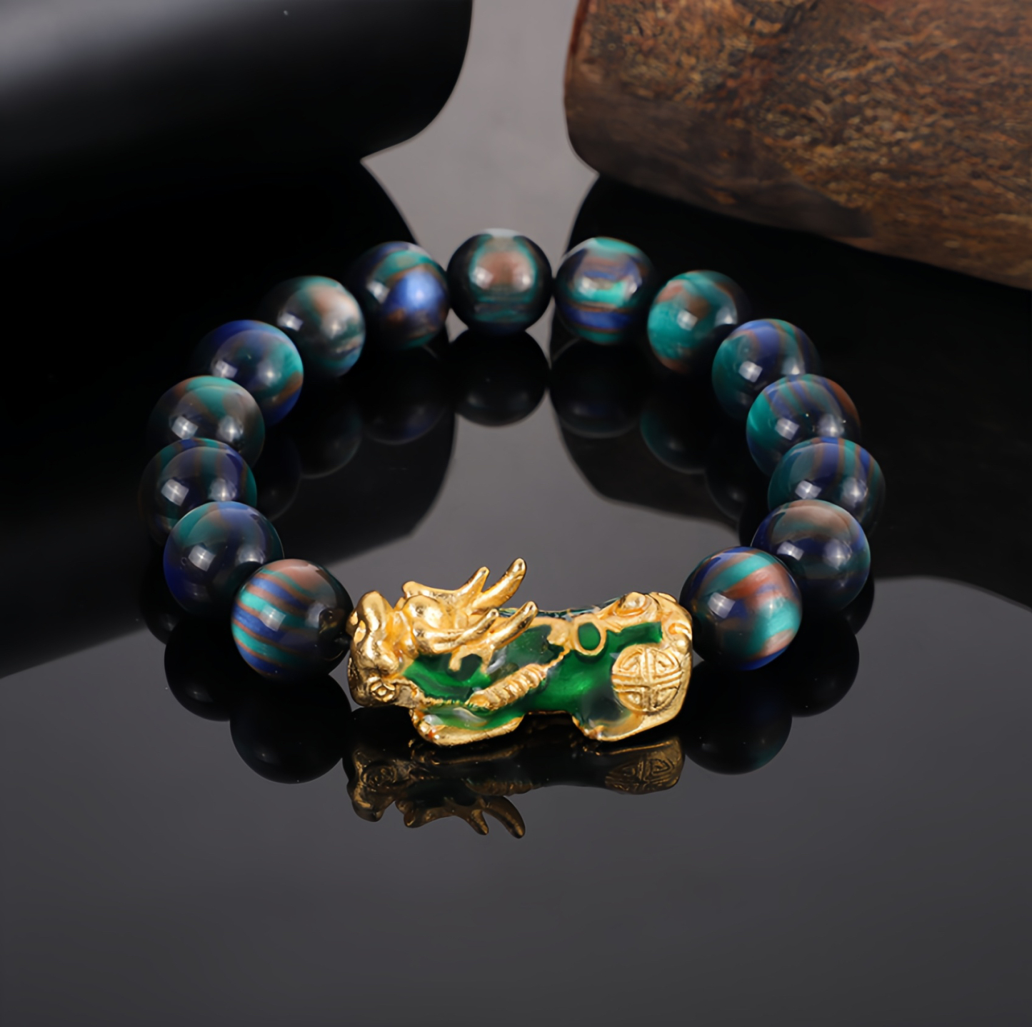 Buddha Stone "Blessing and Protection" Pixiu Bracelet