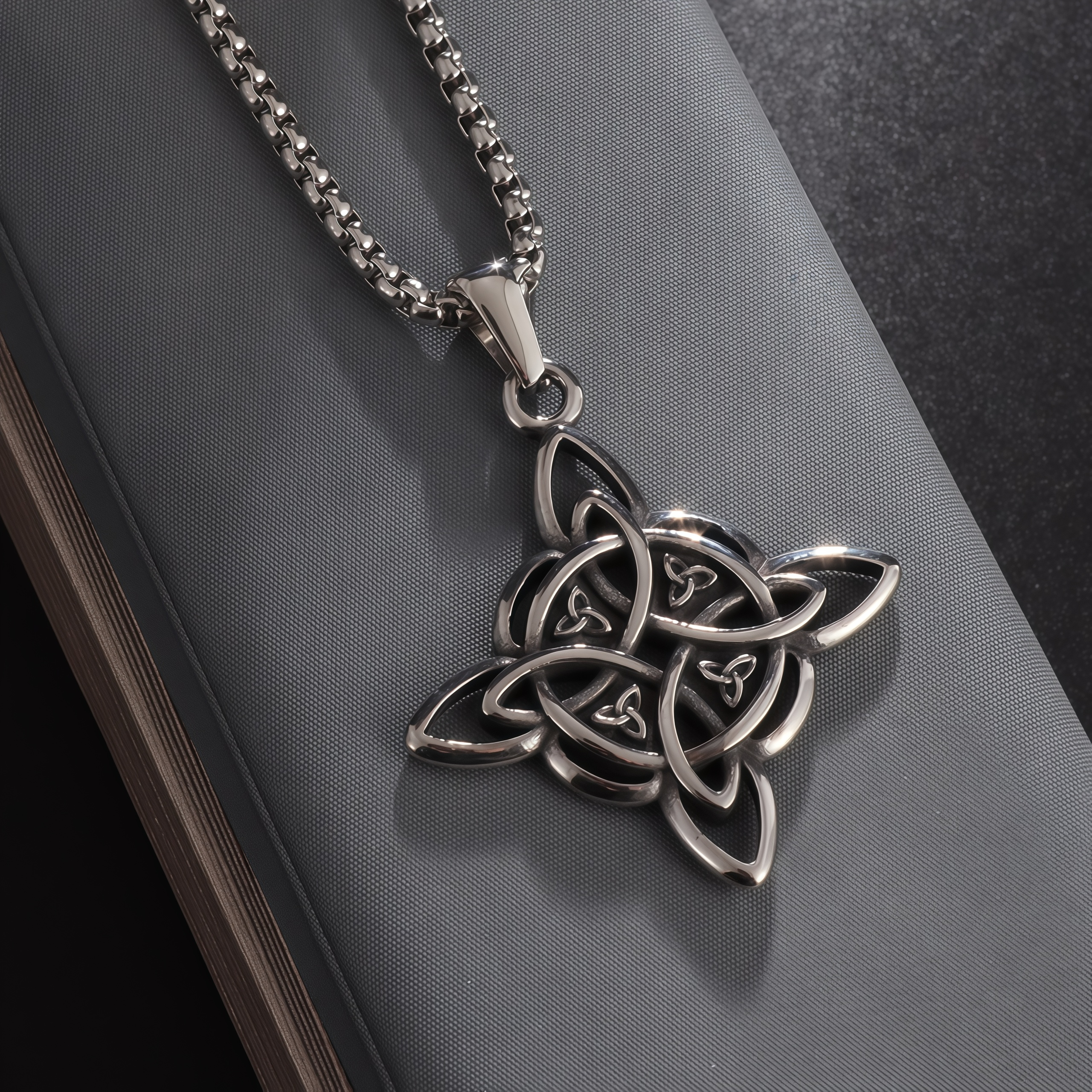Young Chinese Knot Titanium Steel Necklace | Full of Vitality