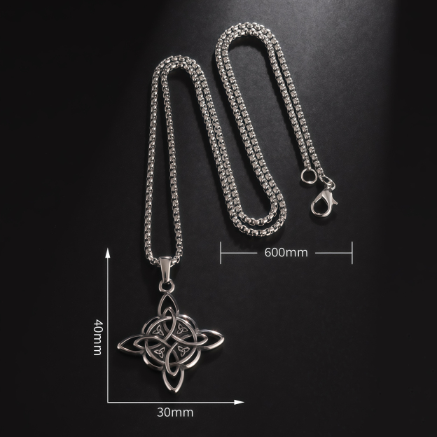 Young Chinese Knot Titanium Steel Necklace | Full of Vitality