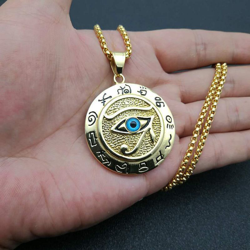 Eye of Horus Protection Necklace Pendant- EclatDoré