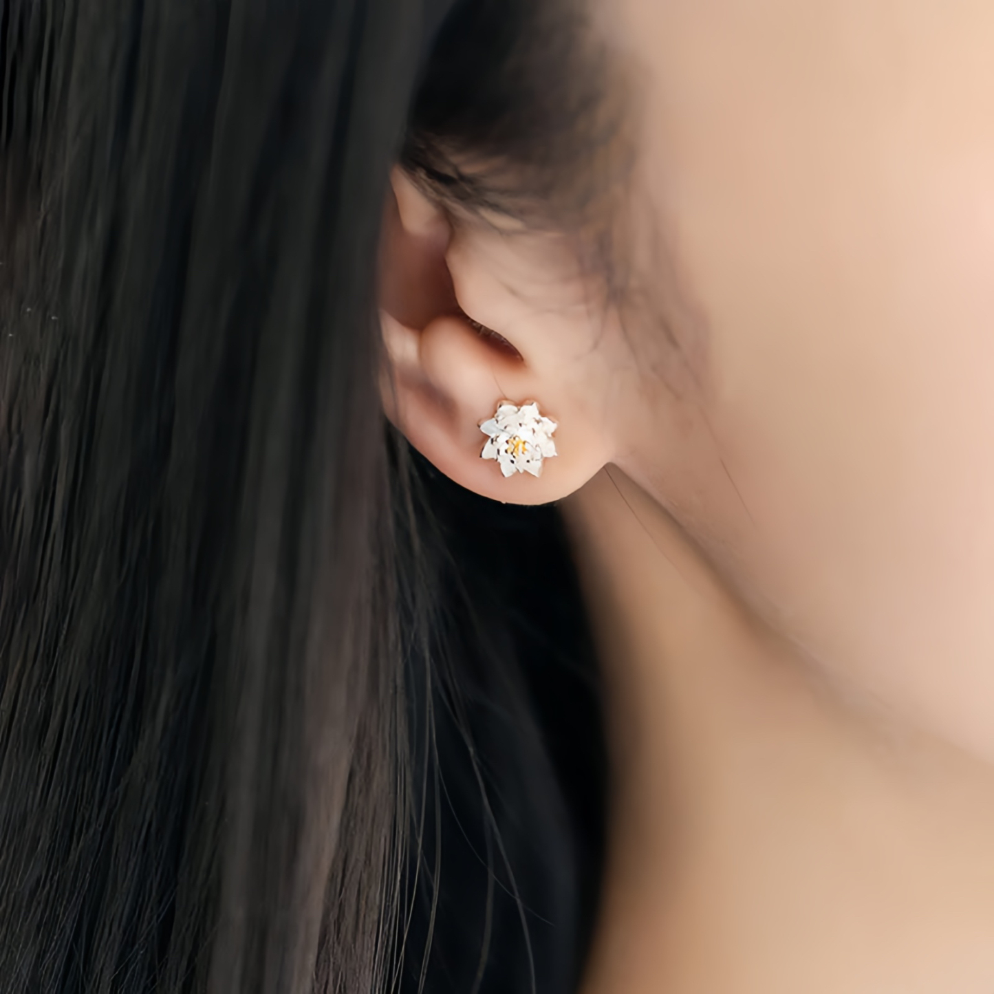 925 Sterling Silver Earrings, 18K Gold-Plated Copper, Healing Earrings- EclatDoré