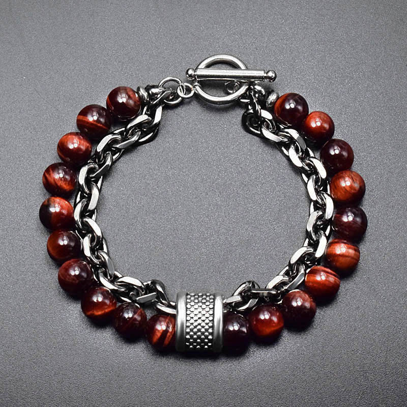  Natural Tiger Eye Lazurite Protection Bracelet- EclatDoré