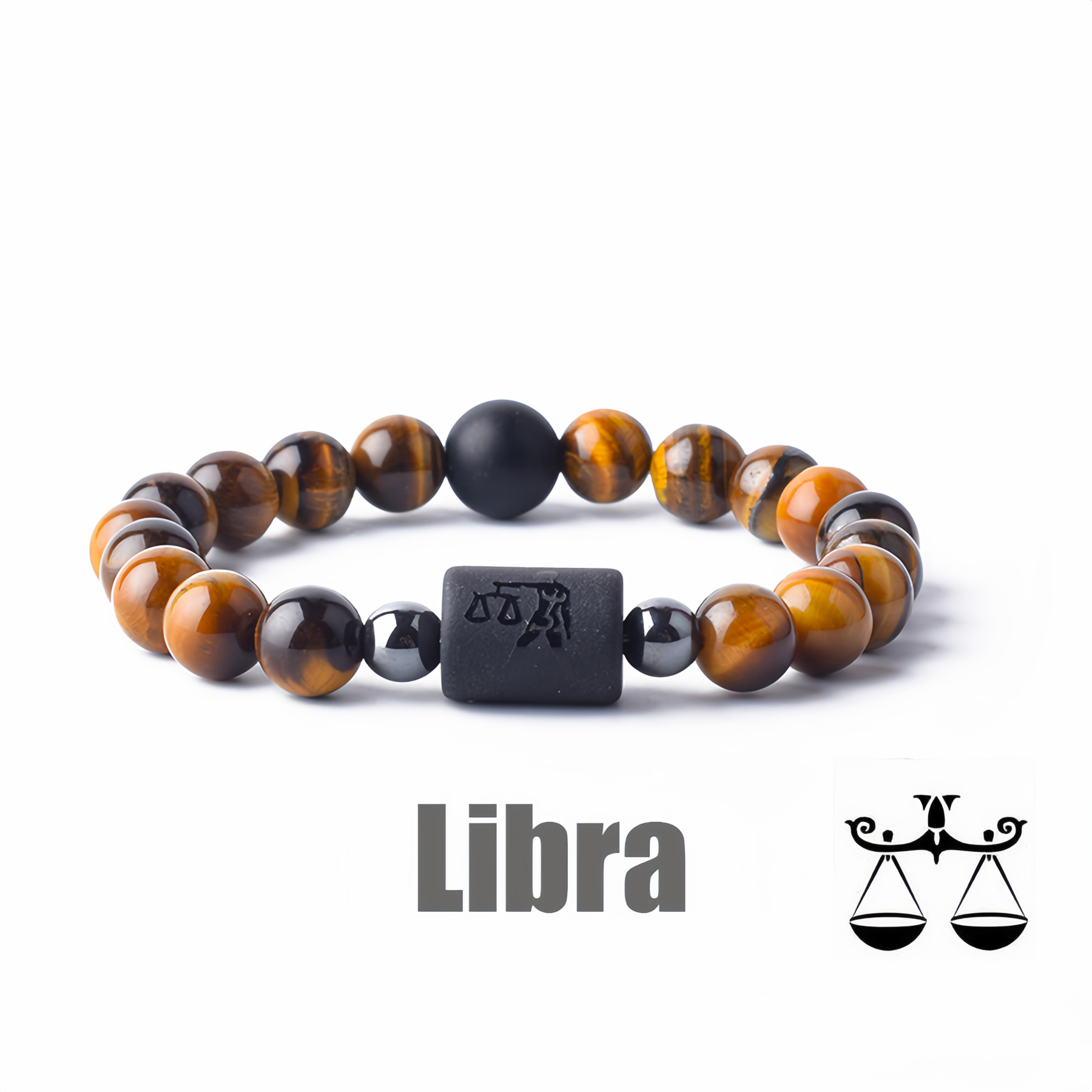 12 Zodiac Signs Obsidian Dynamic Protector Bracelet – Eternal Guardian Promise for Three Lives, Mystical and Elegantly Designed- EclatDoré