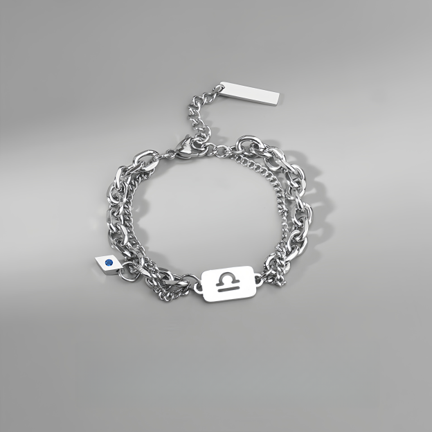 Titanium Steel 12 Zodiac Signs Peaceful Guardian Elegant Bracelet- EclatDoré
