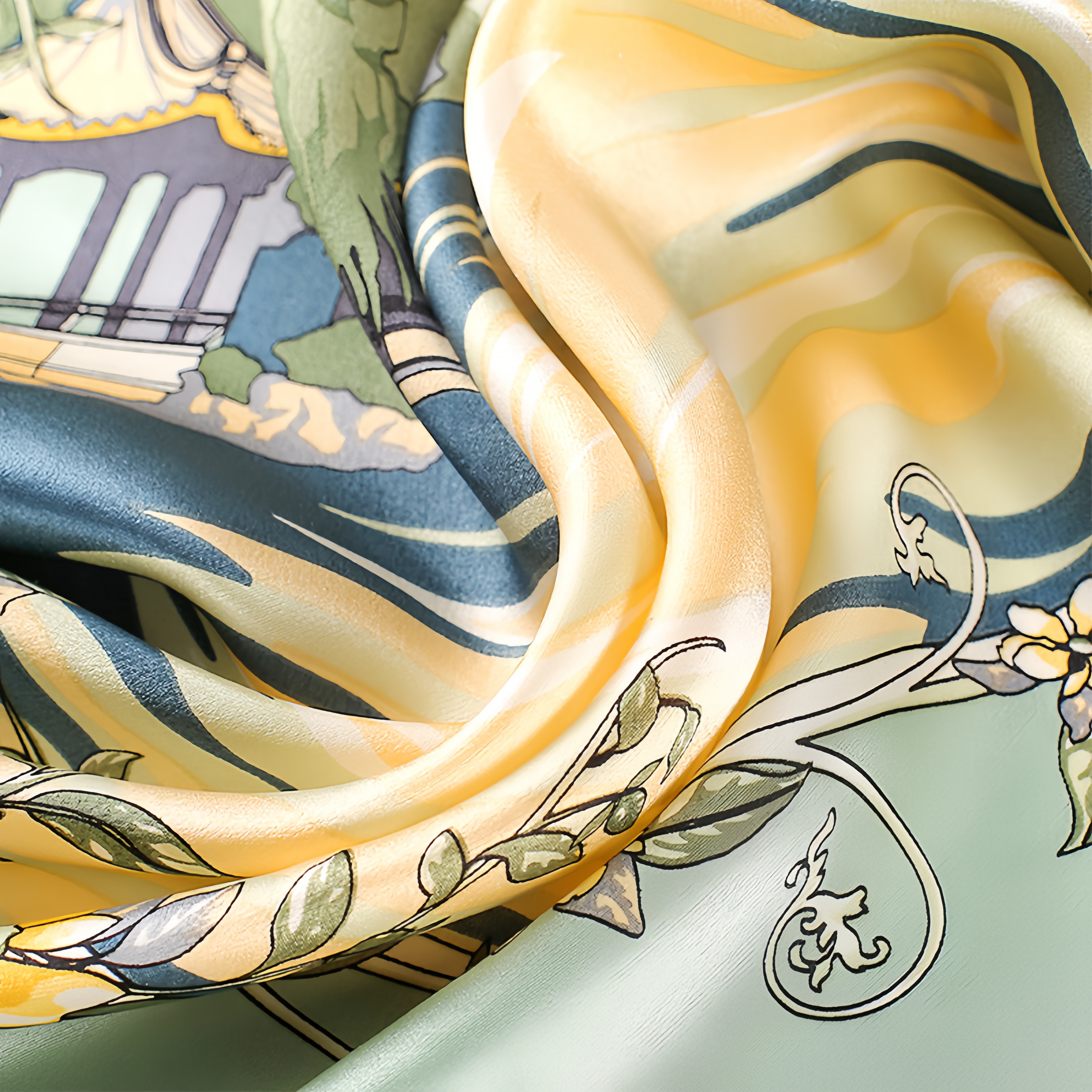 New Arrival 100% Mulberry Silk Scarf Square - Lightweight Summer Versatile Elegant Decorative Neck Scarf for Women- EclatDoré