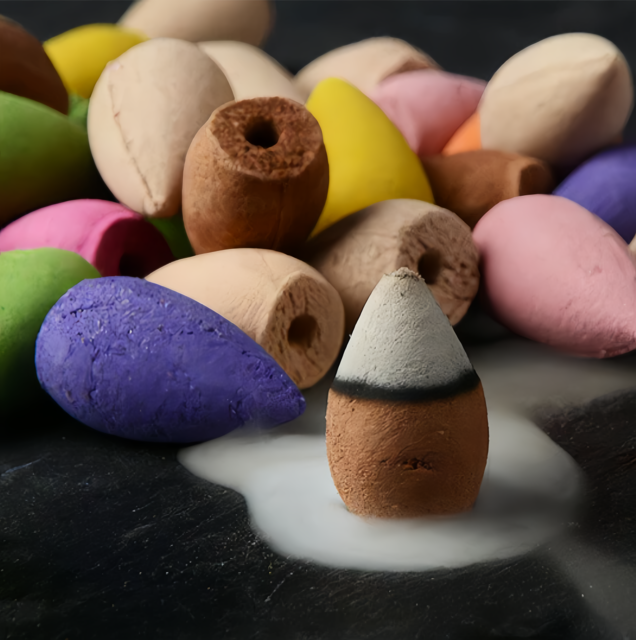 Style Backflow Incense Cones - 30/60 Pack Mixed Aromas  for Meditation & Zen Home Decor Gifts- EclatDoré